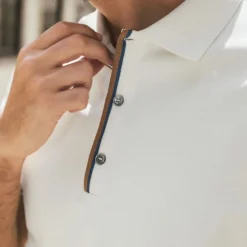 Mos Mosh Gallery Harvey Polo SS Tee Off White