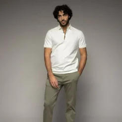 Mos Mosh Gallery Harvey Polo SS Tee Off White