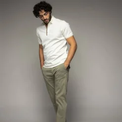 Mos Mosh Gallery Harvey Polo SS Tee Off White