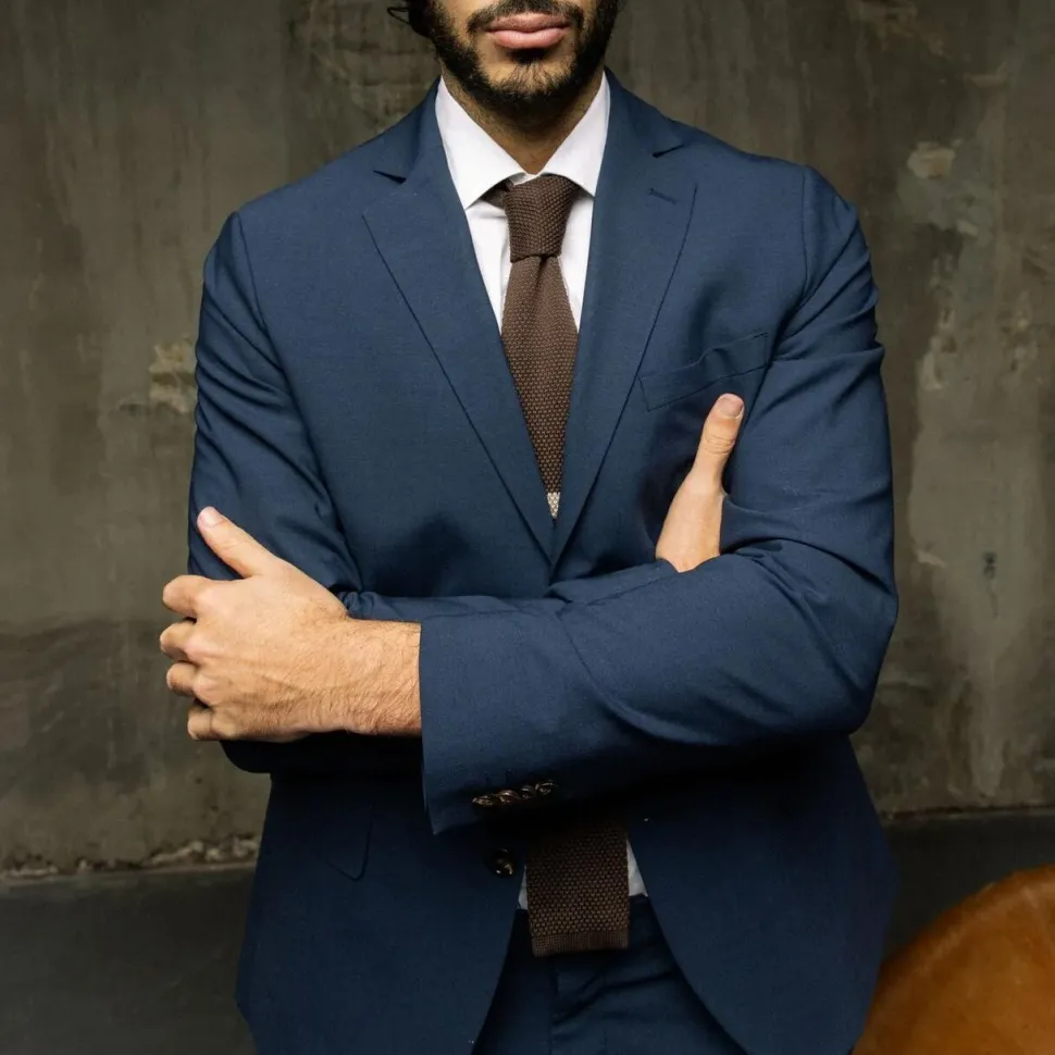 Mos Mosh Gallery James Dynamic Luxe Blazer Navy