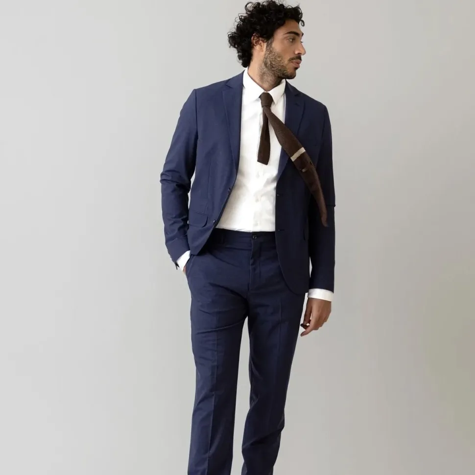 Mos Mosh Gallery James Dynamic Luxe Blazer Navy