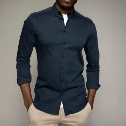 Mos Mosh Gallery Marco Jersey Navy