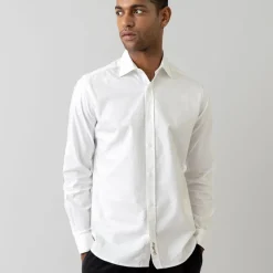 Mos Mosh Gallery Marco Oxford Shirt White