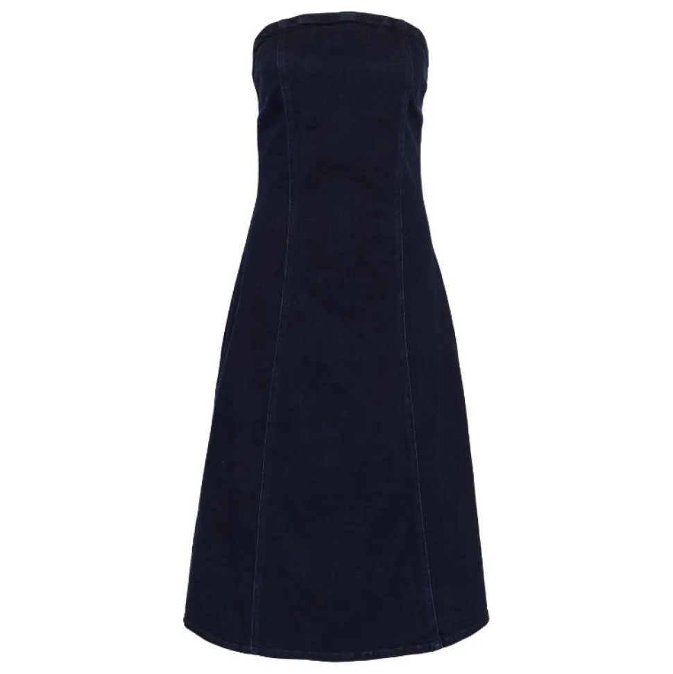 My Essential Wardrobe Ayo Dress Dark Blue Un-Wash