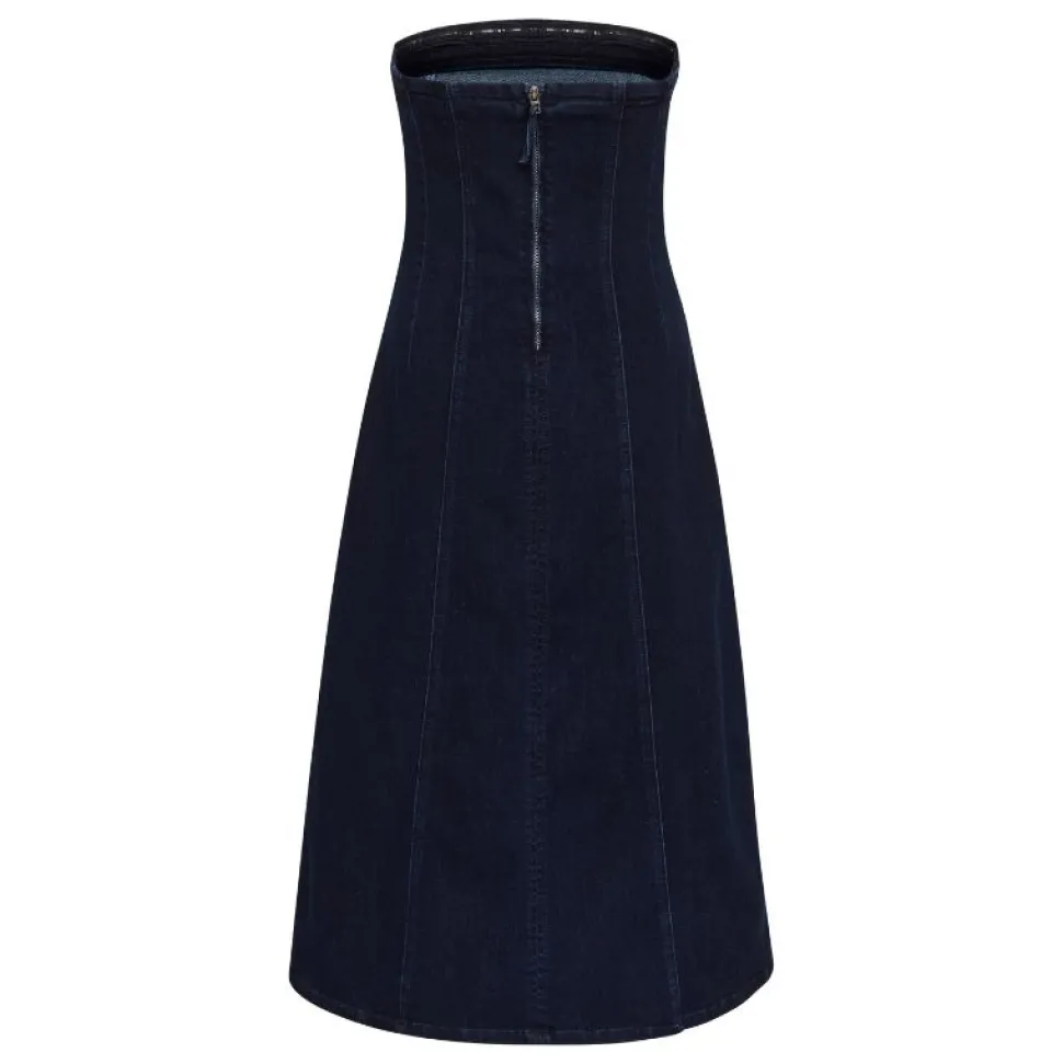 My Essential Wardrobe Ayo Dress Dark Blue Un-Wash