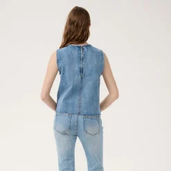 My Essential Wardrobe Dango Top Light Blue Retro Wash