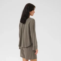 My Essential Wardrobe Dias Blouse Walnut