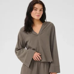 My Essential Wardrobe Dias Blouse Walnut