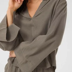 My Essential Wardrobe Dias Blouse Walnut