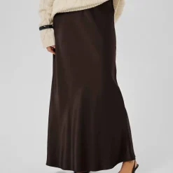 My Essential Wardrobe EstelleMW Long Skirt Espresso