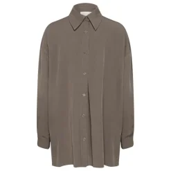 My Essential Wardrobe Gilda Boxy Shirt Walnut