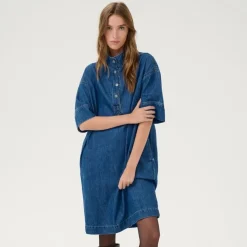 My Essential Wardrobe Hilma Dress Medium Blue Wash