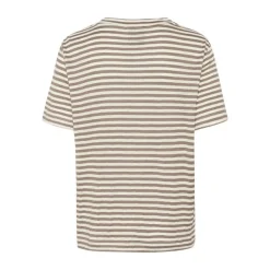 My Essential Wardrobe Lisa Striped Tee Major Brown Striped