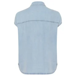 My Essential Wardrobe Nelly SS Shirt Light Blue Wash