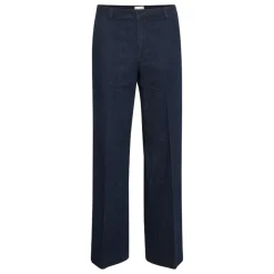 My Essential Wardrobe The Lara Pants Dark Blue Un-Wash