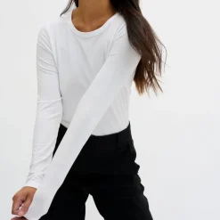 My Essential Wardrobe The Modal Blouse Bright White