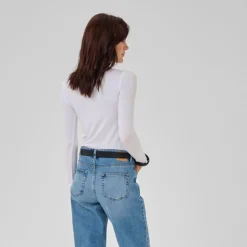 My Essential Wardrobe The Modal Blouse Bright White