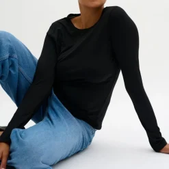 My Essential Wardrobe The Modal Blouse Black