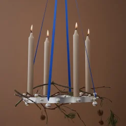 OYOY Pearl Advent Candleholder Silver