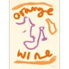 Poster & Frame Orange Wine 50x70 cm