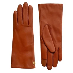 RHANDERS Anna Leather Gloves Cognac