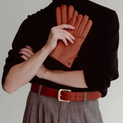 RHANDERS Buckingham Grand Belt Cognac/Gold