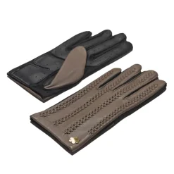 RHANDERS Emma Leather Gloves Taupe