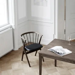 Sibast Furniture No 8 Chair Mørkolieret Eg Sort Saga Læder