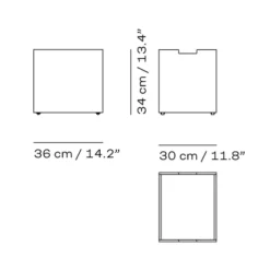 Skagerak Cutter Kasse Stor Teak