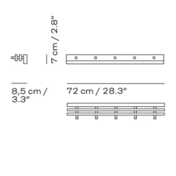 Skagerak Cutter Knagerække Eg 72