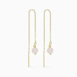 Soï Krystal Ella Øreringe Rosa Jade
