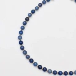 Soï Krystal Halskæde Blå Jade