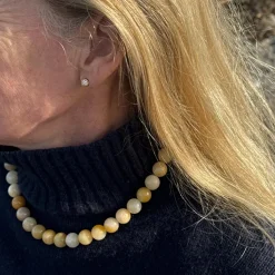 Soï Krystal Halskæde Faro Orange Aventurin