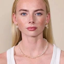 Soï Krystal Halskæde Rosa Jade