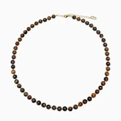 Soï Krystal Halskæde Tiger Eye