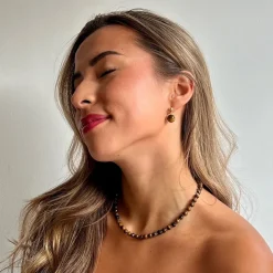 Soï Krystal Halskæde Tiger Eye