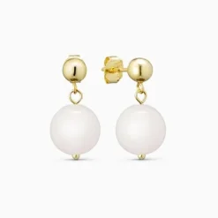 Soï Krystal Nora Øreringe Rosa Jade