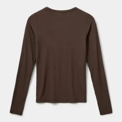 Sofie Schnoor Petricia T-Shirt Long Sleeve Brown Fudge