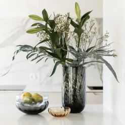 Specktrum Meadow Swirl Cylinder Vase Grey Medium