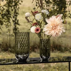 Specktrum Meadow Swirl Cylinder Vase Grey Medium