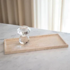 Specktrum Phantom Rectangular Tray Travertine