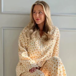 Stories From The Atelier Pajamas Shirt 3 Beige Yellow Big Flower