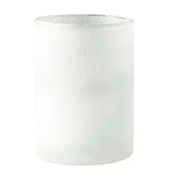 Tell Me More Frost Candleholder Large White