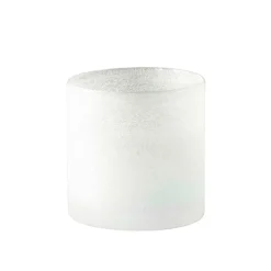 Tell Me More Frost Candleholder Small White