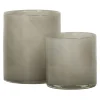 Tell Me More Lyric Candleholder Large Warm Grey