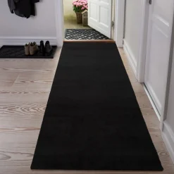 Tica Copenhagen Smudsmåtte Sort 90x200 cm