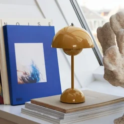 &Tradition Flowerpot Portable Table Lamp VP9 Mustard