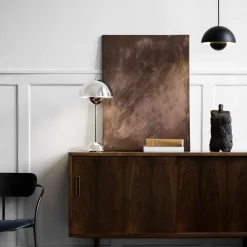 &Tradition Flowerpot Table Lamp VP3 Chrome Plated