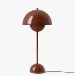 &Tradition Flowerpot Table Lamp VP3 Red Brown