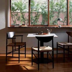 &Tradition HM4 Drawn Chair Black Lacquered Oak